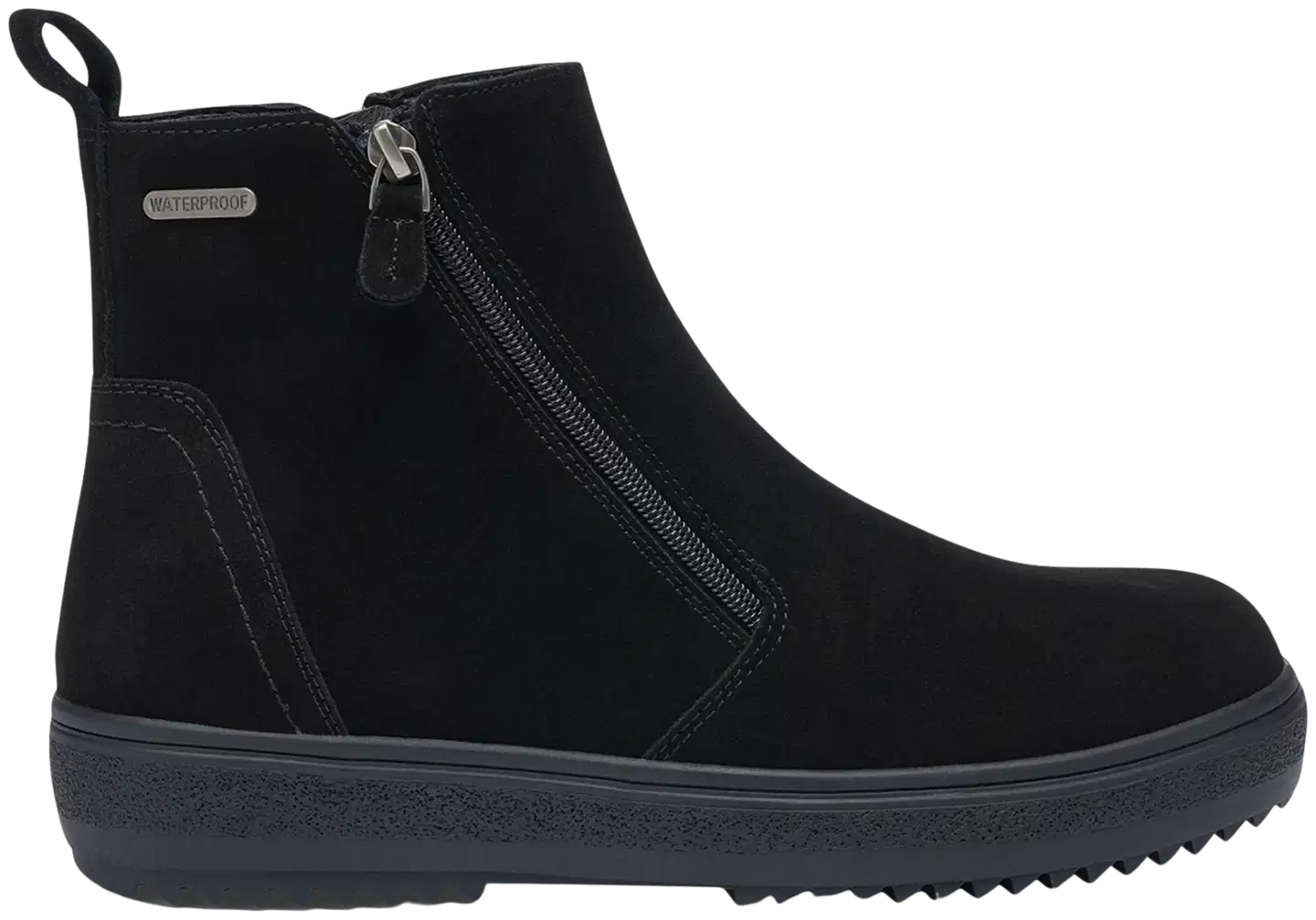 Pace miesten talvinilkkurit Peak WP D-Zip Suede - Black - 1