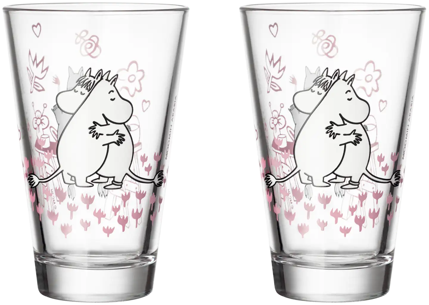 Moomin Arabia Muumi juomalasi Rakkaus 30cl  2kpl - 2