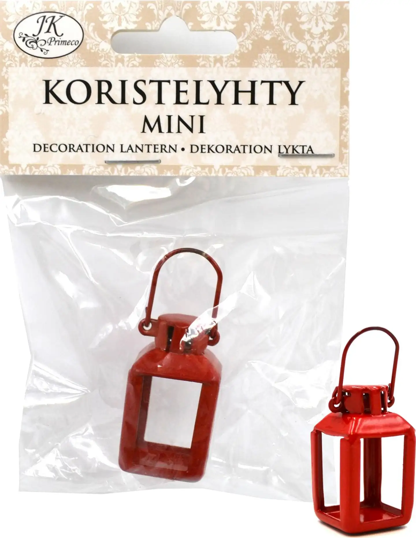 J.K. Primeco Koristelyhty mini punainen
