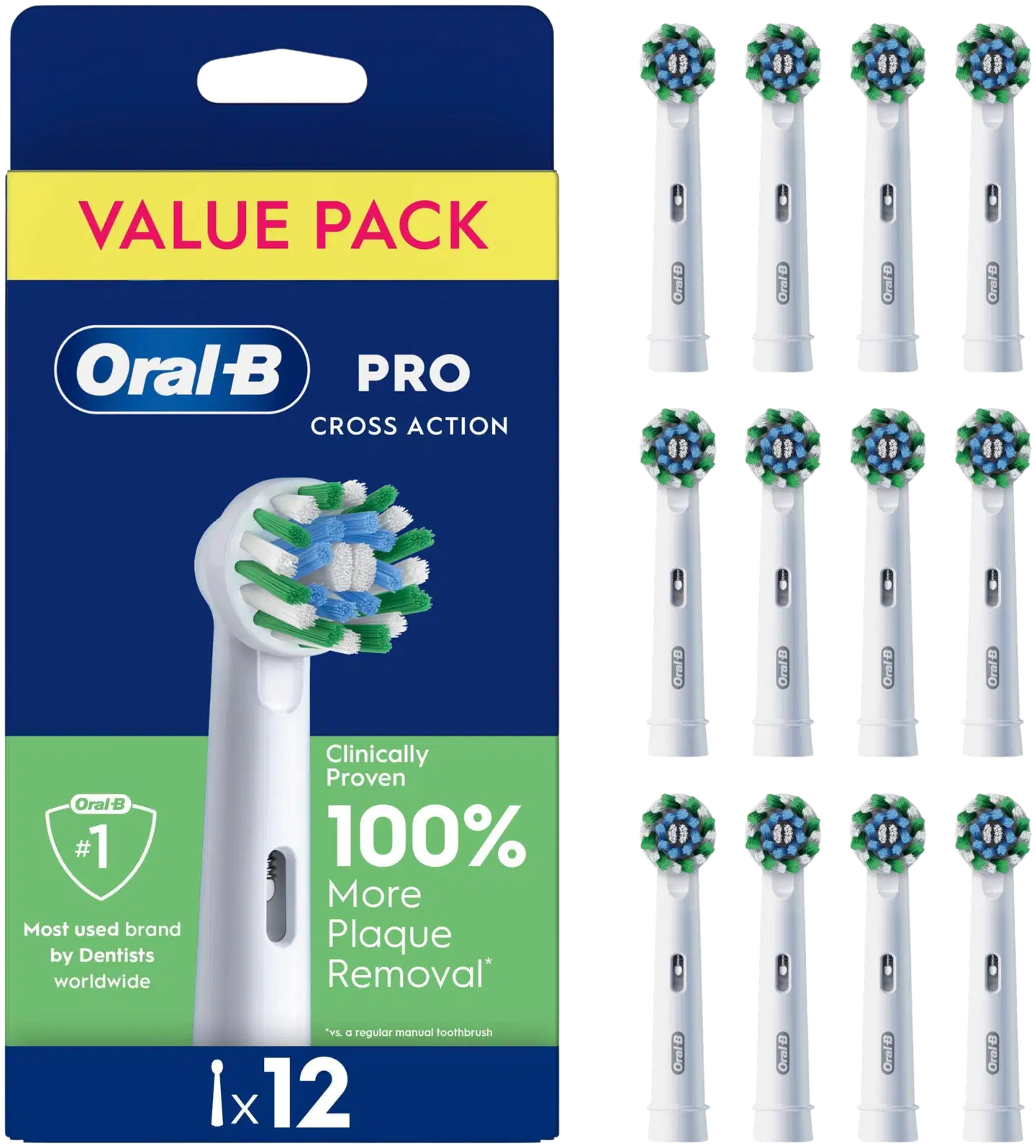 Oral-B Pro Cross Action vaihtoharja 12kpl - 1