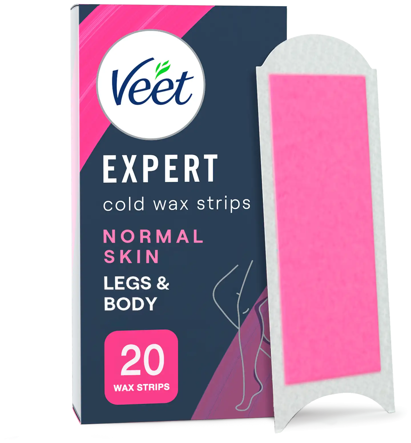 Veet Expert Kylmävahaliuskat Vartalo&jalat normaalin iho 20kpl