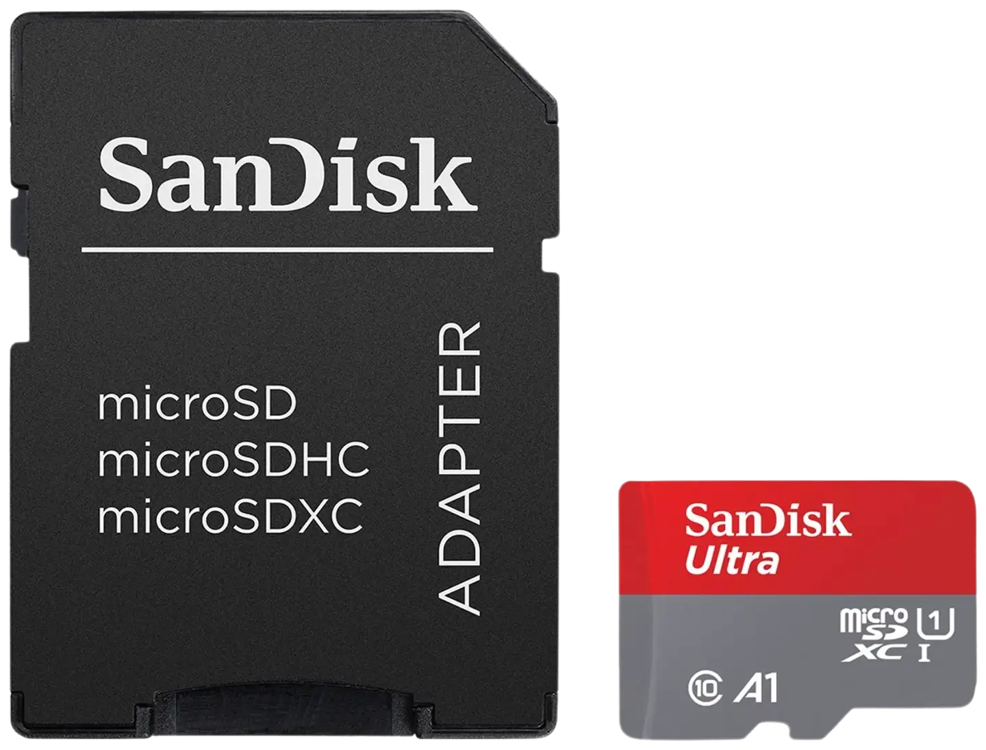 Sandisk 64gb microsd kortti + sd-kortti adapteri 100mb class10 - 2
