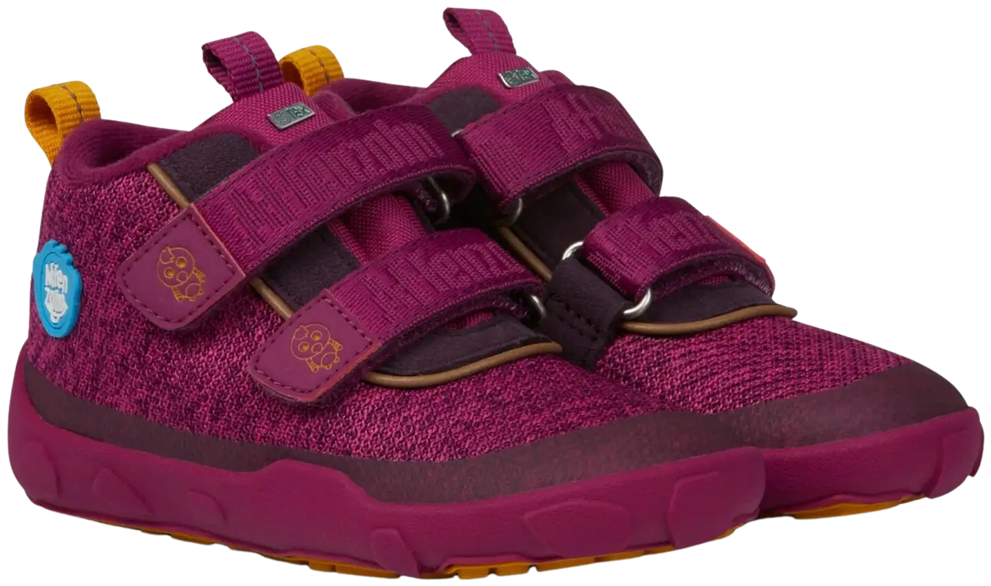 Affenzahn lasten vedenpitävä ulkoilujalkine Low Boot Knit Happy Bird - Purple - 1