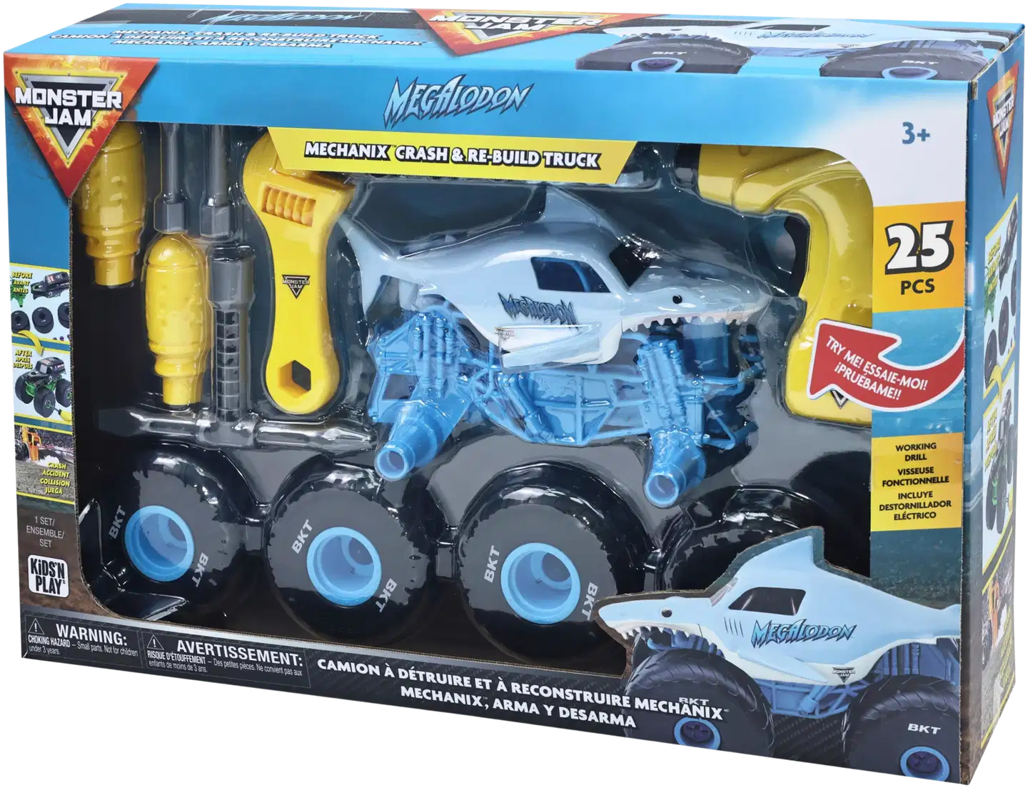 Monster Jam Mechanix 1:18 Megalodon Kokoa ja Pura