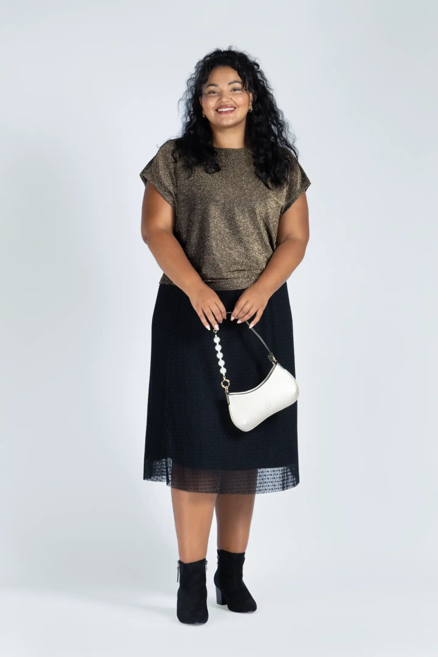 House naisten mesh-hame 221HP40760, D-mitoitus - BLACK - 8