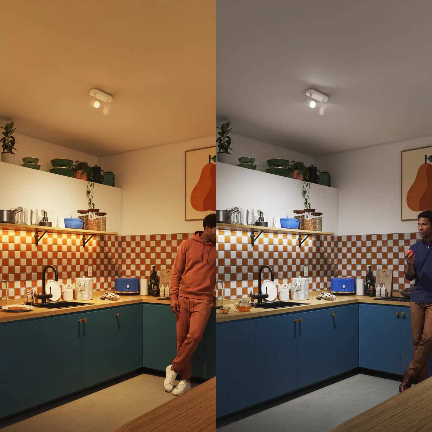 Philips Smart Lighting BOS kohdevalaisin GU10 5W RGB + säädettävä valkoinen 2 kpl kaukosäätimellä - 10