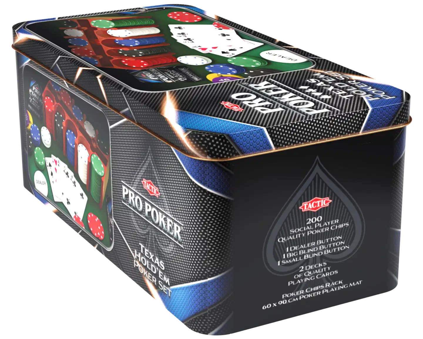 Tactic pokeri Pro Poker Texas Hold'em poker set - 6
