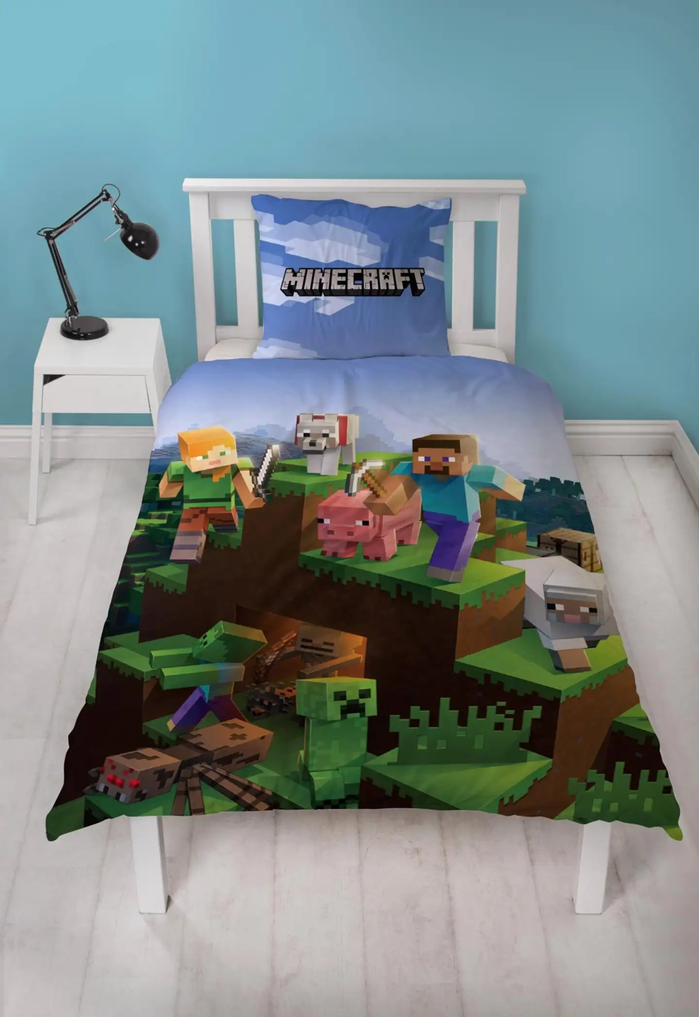 Lasten pussilakanasetti Minecraft 150x210+50x60 monivärinen - 3