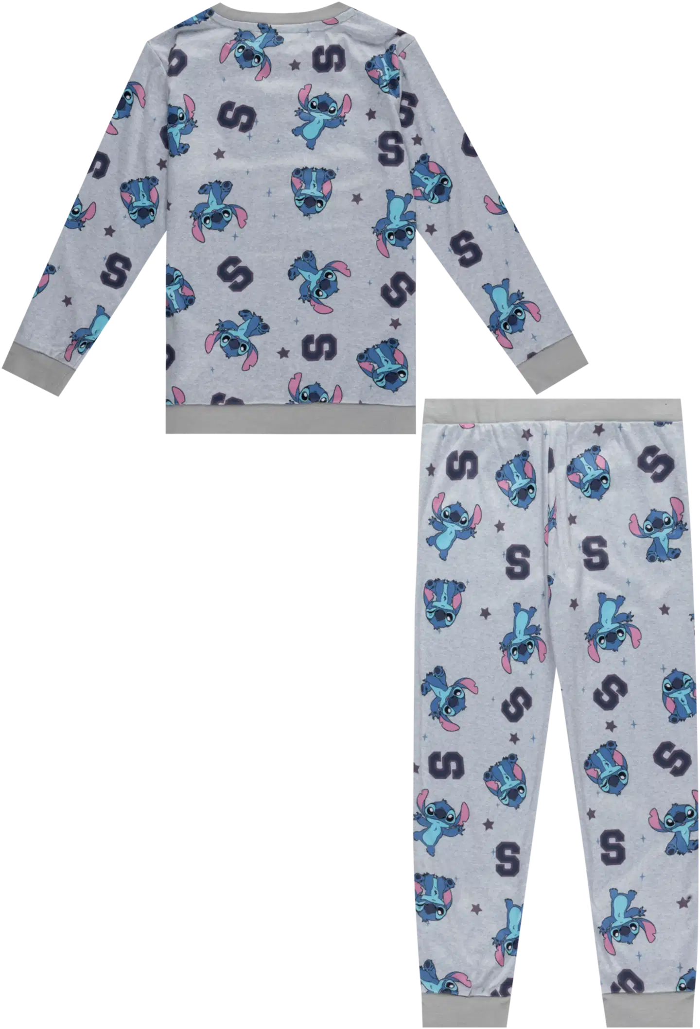 Lilo & Stitch lasten fleecesetti LSQ70004 - Grey Marl - 2