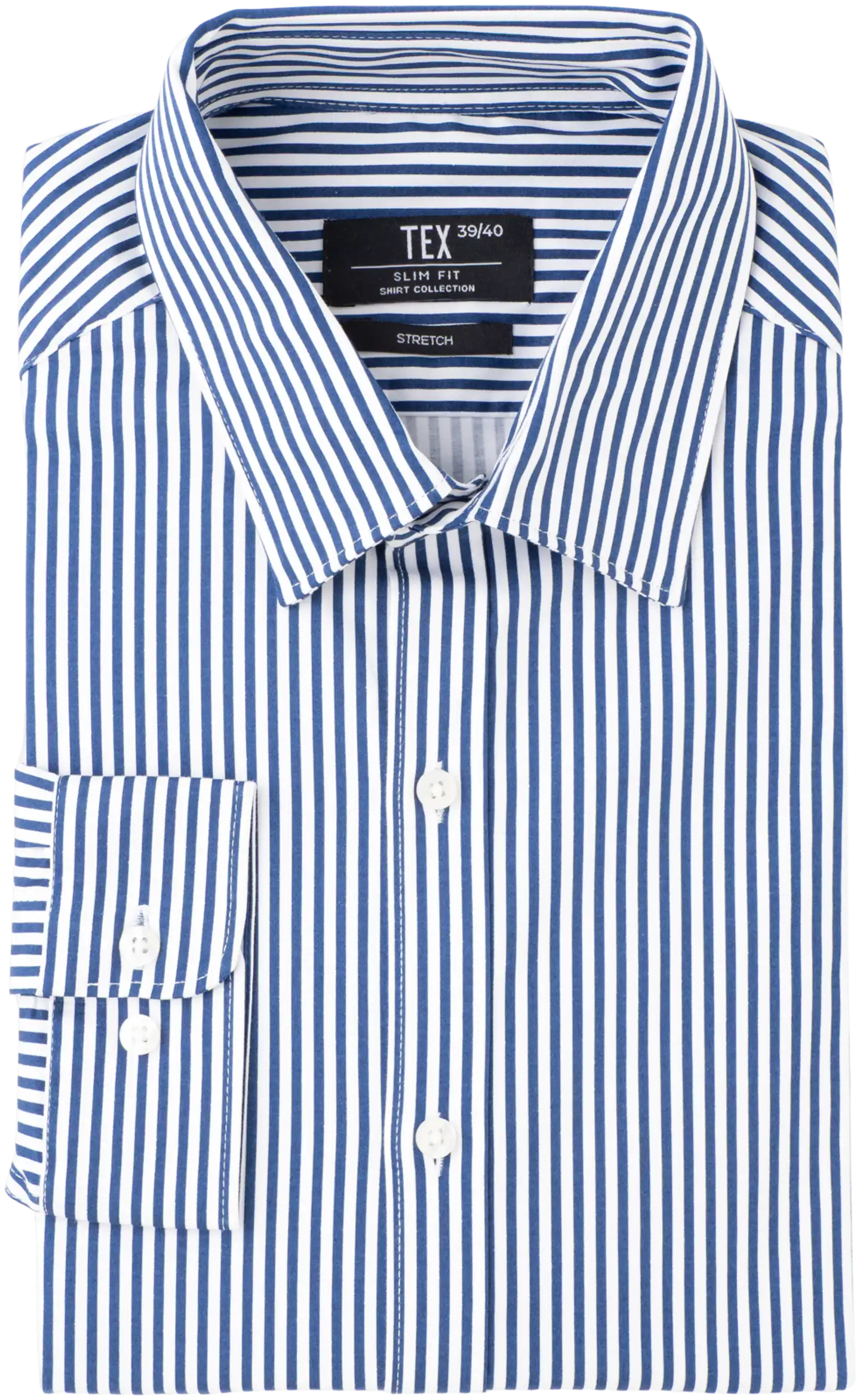 TEX miesten kauluspaita Satin stretchI966326 - Navy - 4