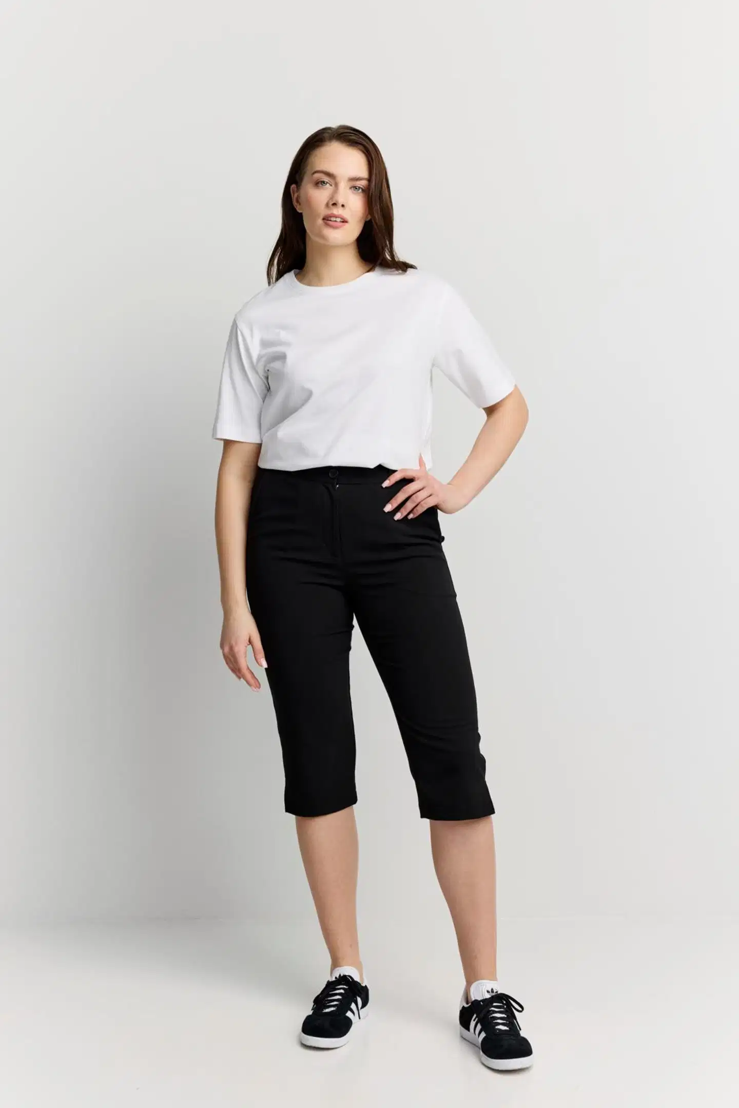 Finlayson naisten caprihousut - BLACK - 3