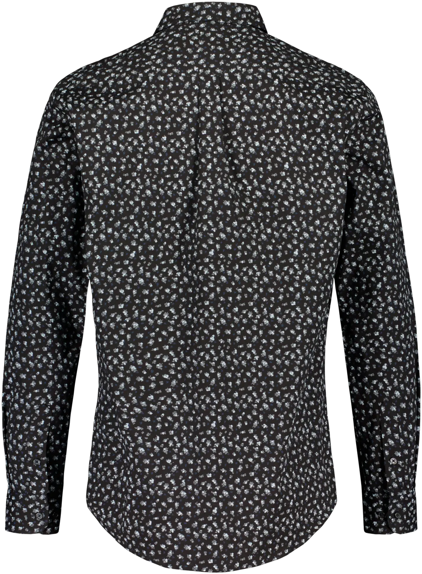 London Fog miesten kauluspaita SF Flower AOP2 - BLACK - 2