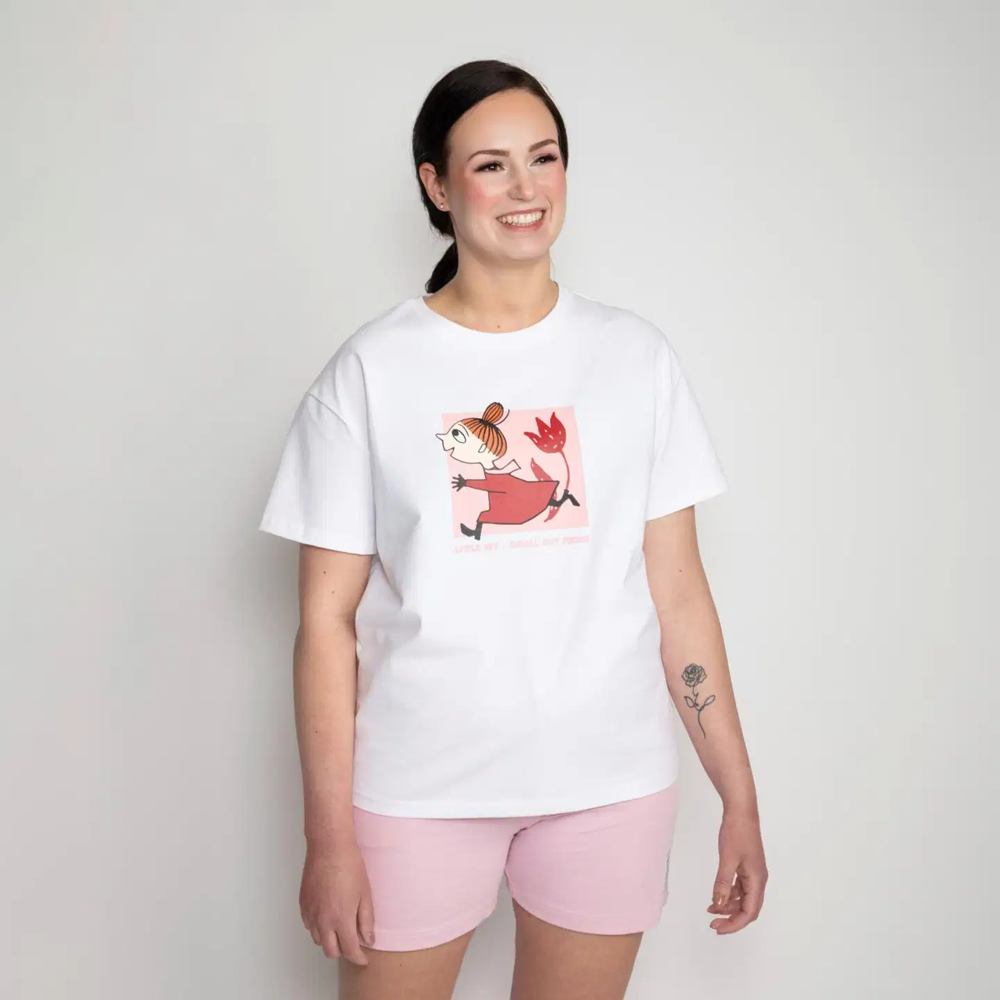 Muumi naisten t-paita Saimi Riento 591472 - Luonnonvalkoinen - 2