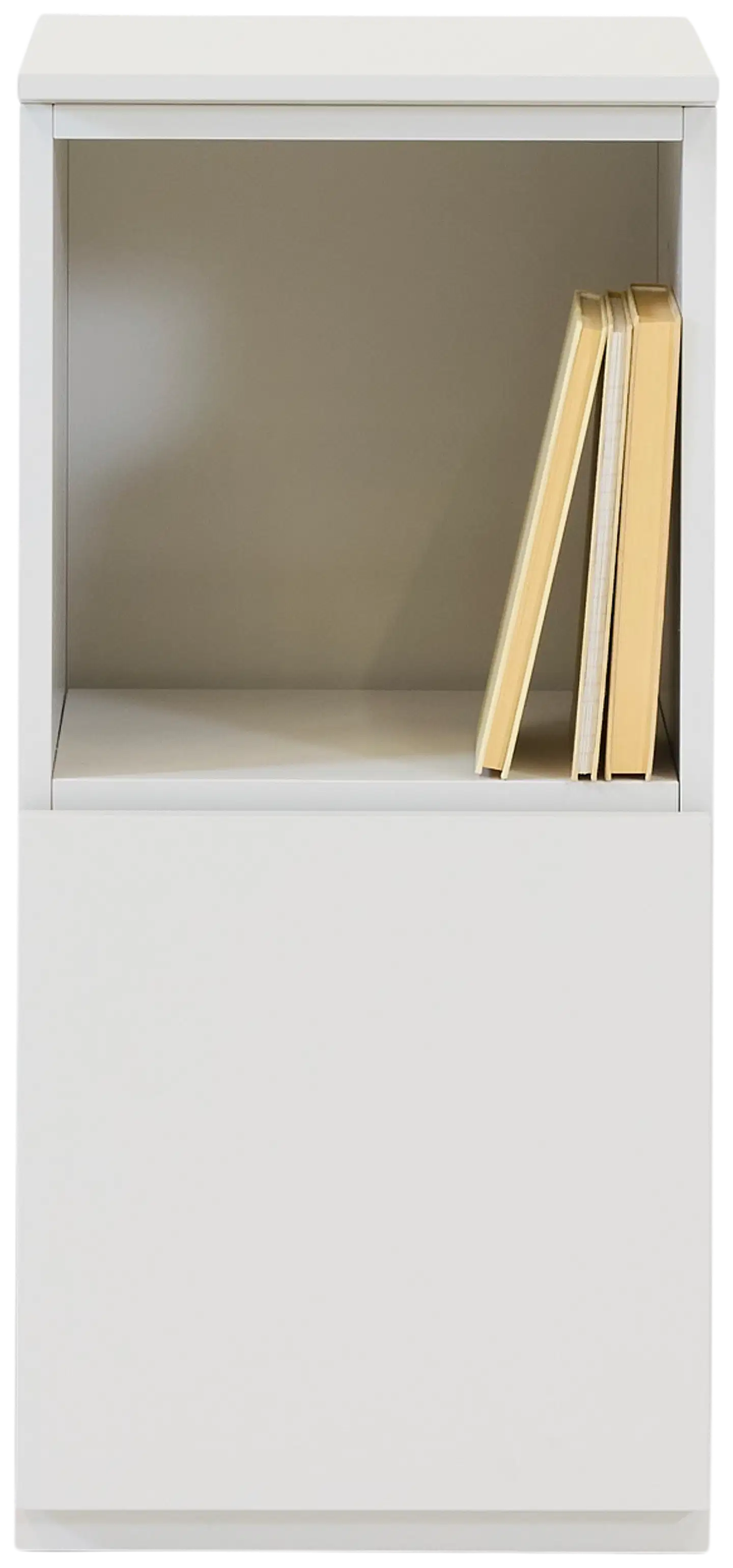 Lundia Fuuga yöpöytä ovella ja avohyllyllä, cashmere, oikeakätinen - 1