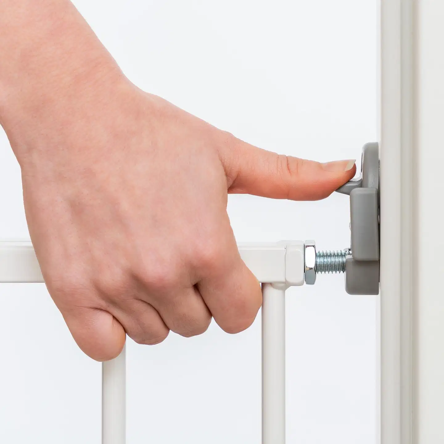 Reer turvaportti esteetön, metallinen valkoinen, 68-106cm - 6