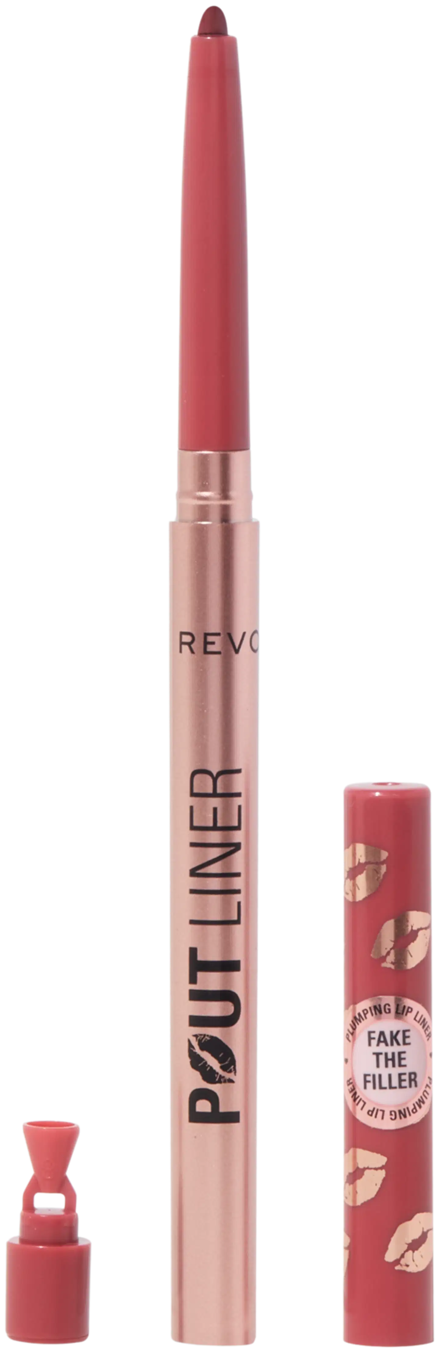 Makeup Revolution Pout Bomb täyteläinen huulenrajaus 1,1g Kiss Baby Pink - Burnt Cherry Red - 1