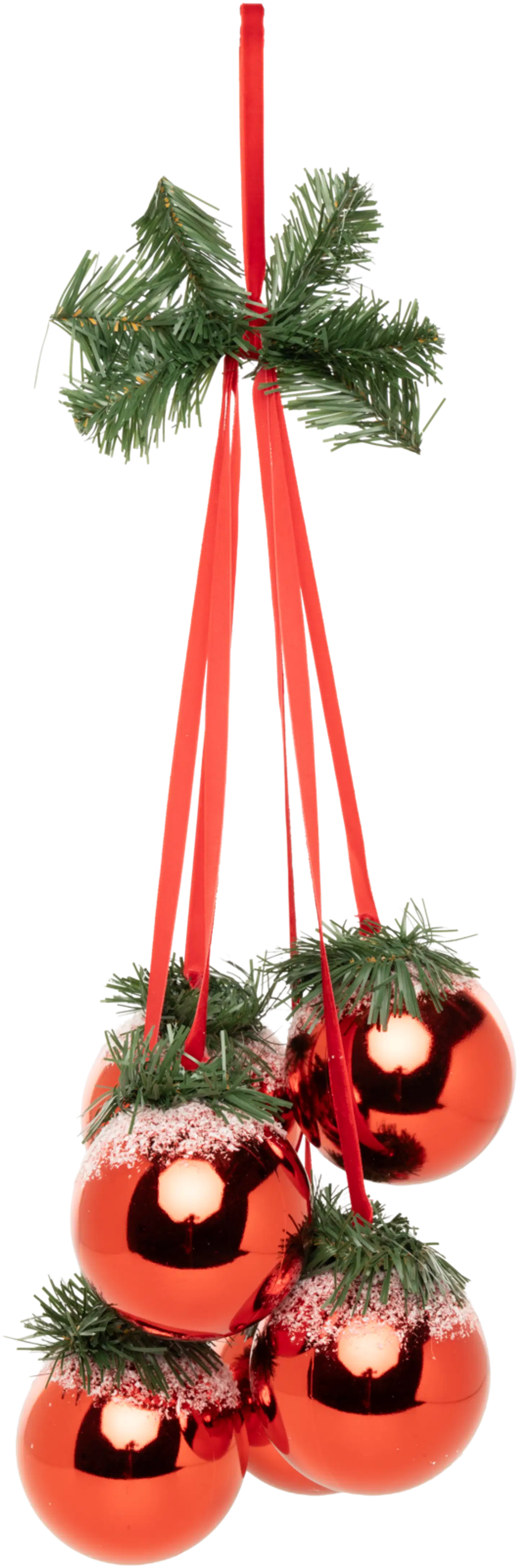 Seinäkoriste joulupallot punainen 10 cm