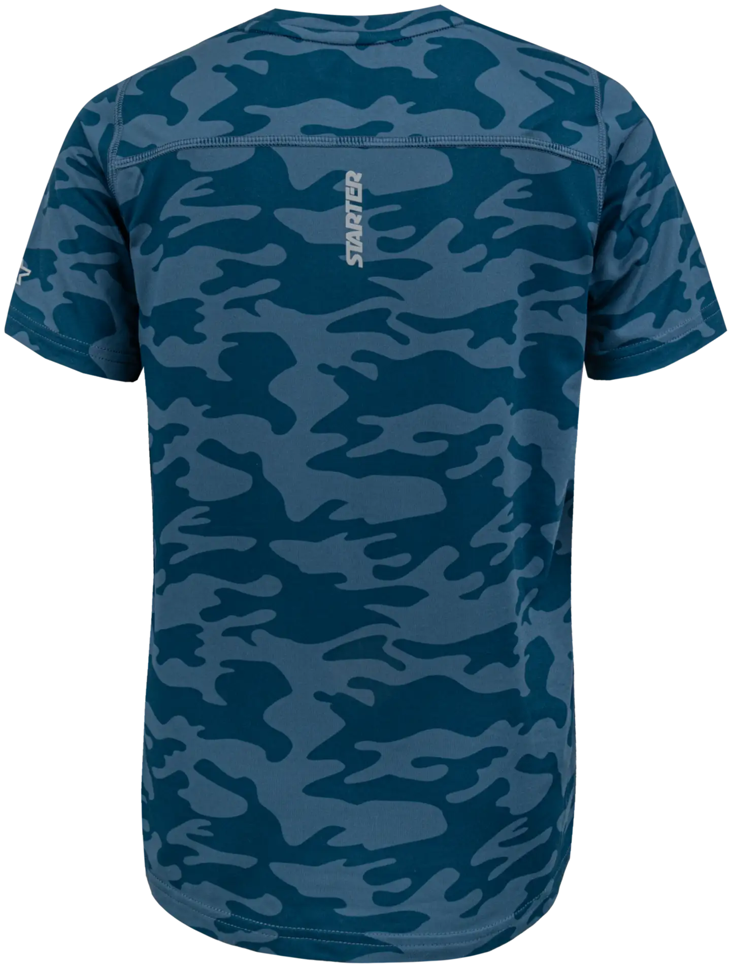 Starter lasten lyhythihainen treenipaita Camo YSBT5077 - Steel Blue - 2