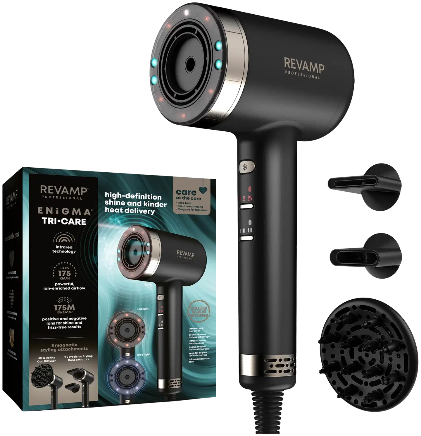 Revamp Tri-Care Infrared Ionic hiustenkuivain (DR-7250-EU) - 1