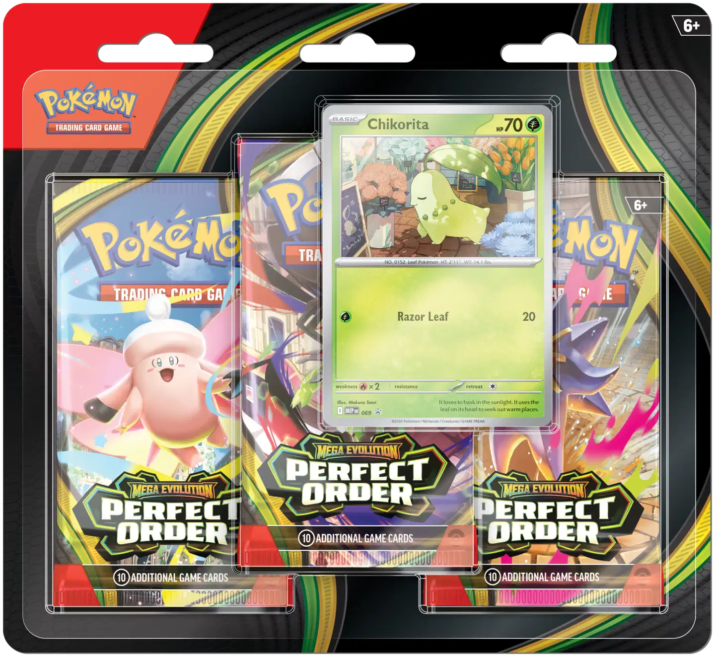 Pokémon TCG keräilykortit ME03 3-Pack Blister - 1