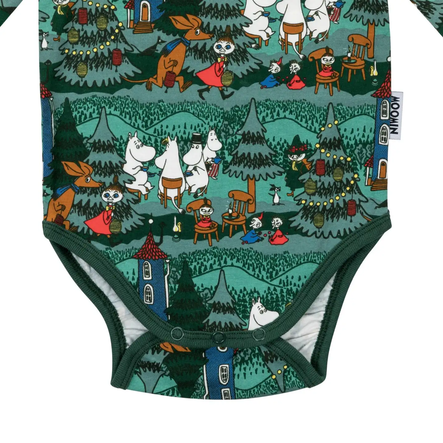 Moomin by Martinex vauvojen body Pihajuhla 590094 - VIHREÄ - 3