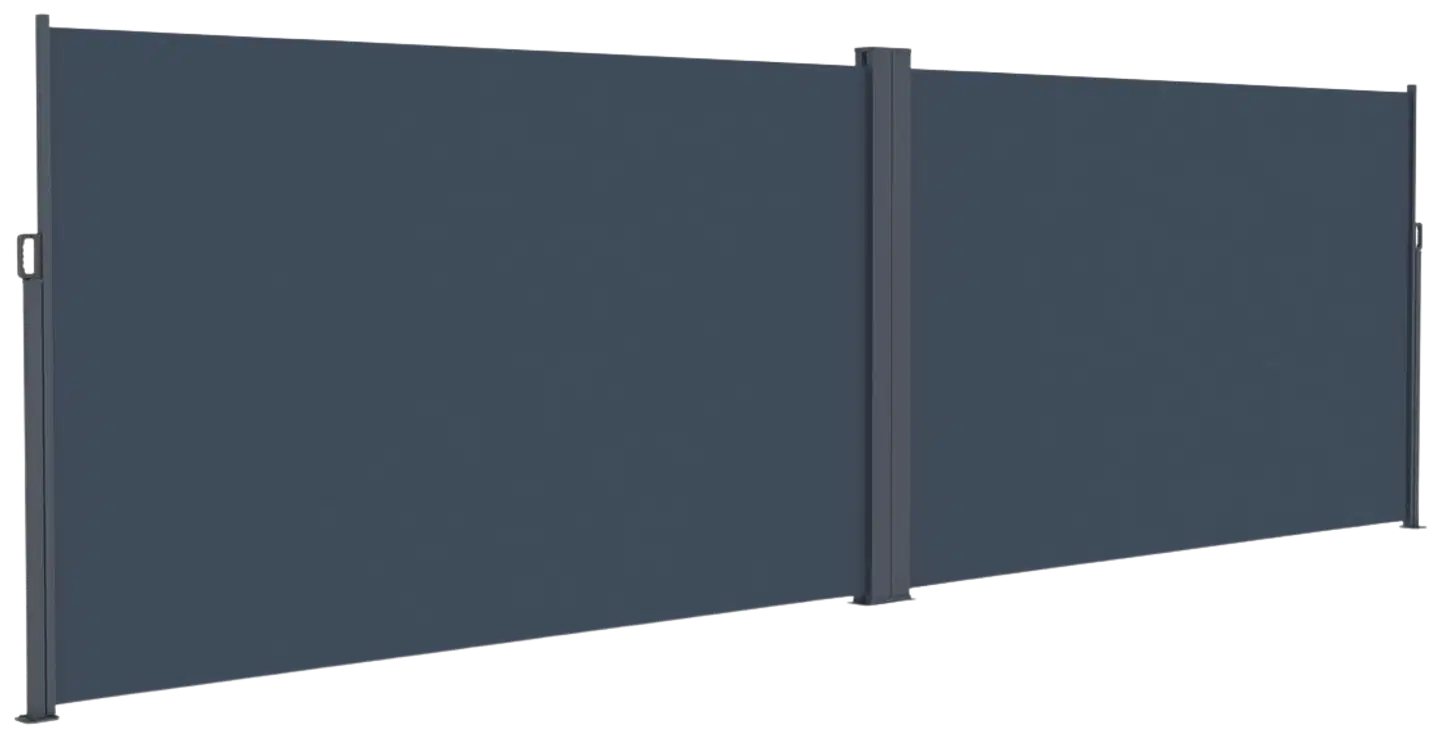 Lykke sivumarkiisi 1,8x3 m(x2) kaksipuolinen, tummanharmaa - 4