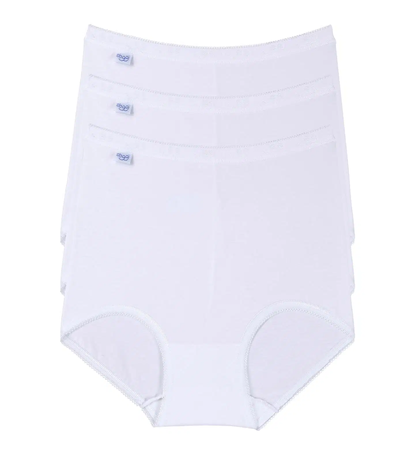 Sloggi Basic Maxi naisten alushousut 3-pack - Valkoinen - 2