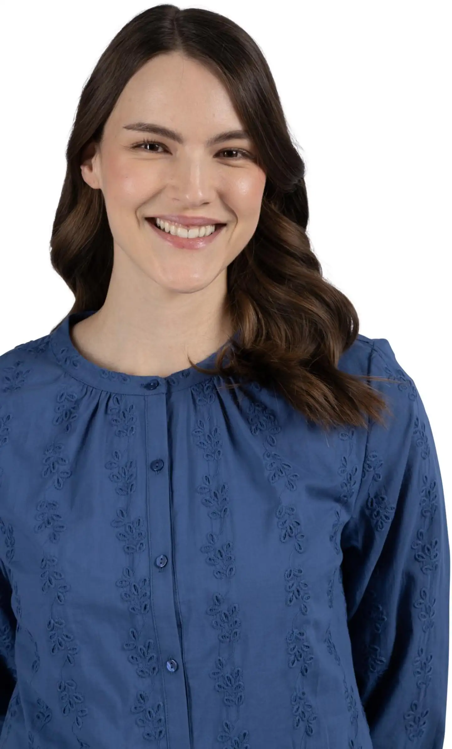 House naisten kangaspaita 228H261010 - True Navy - 5