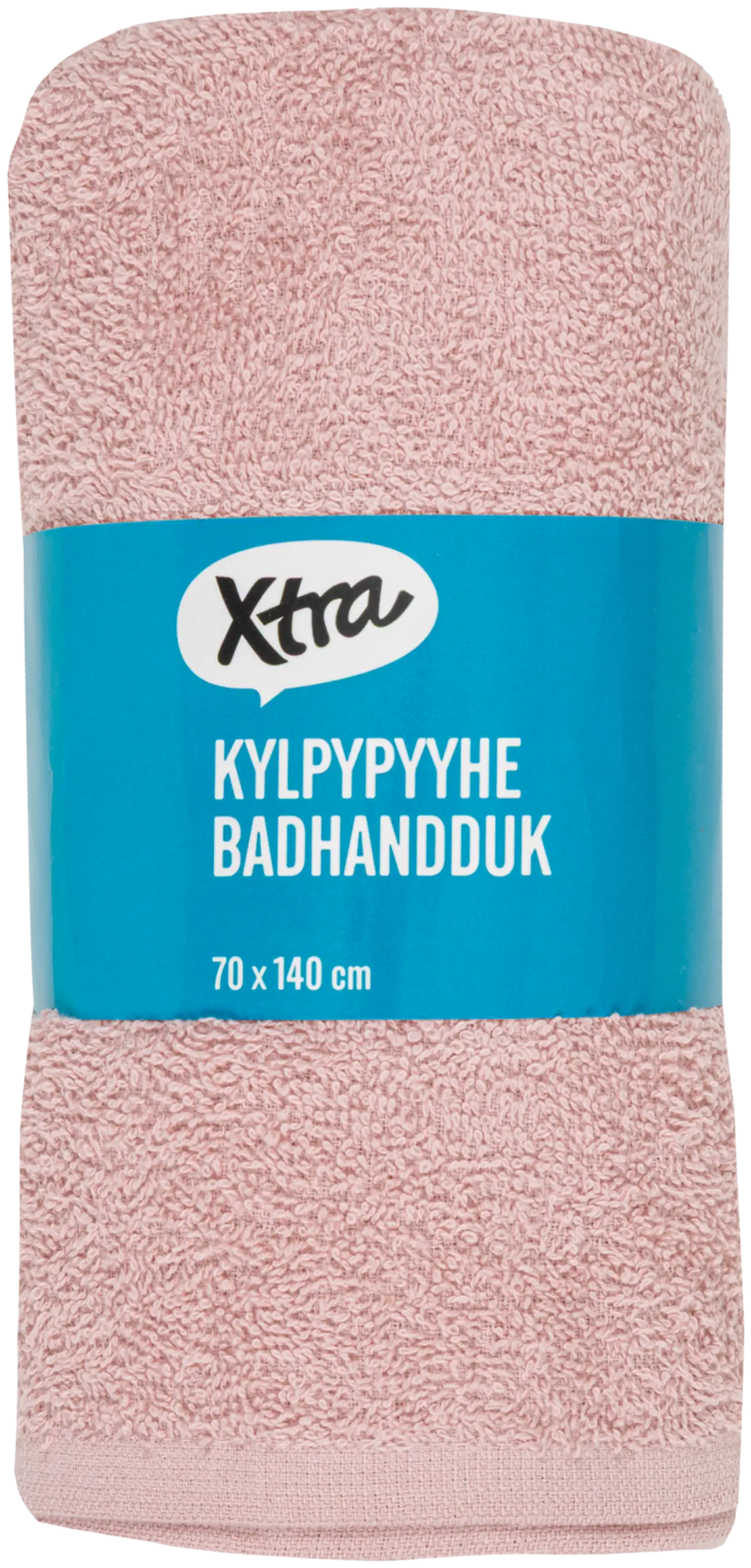 Xtra kylpypyyhe Anna 70x140 cm vaaleanpunainen