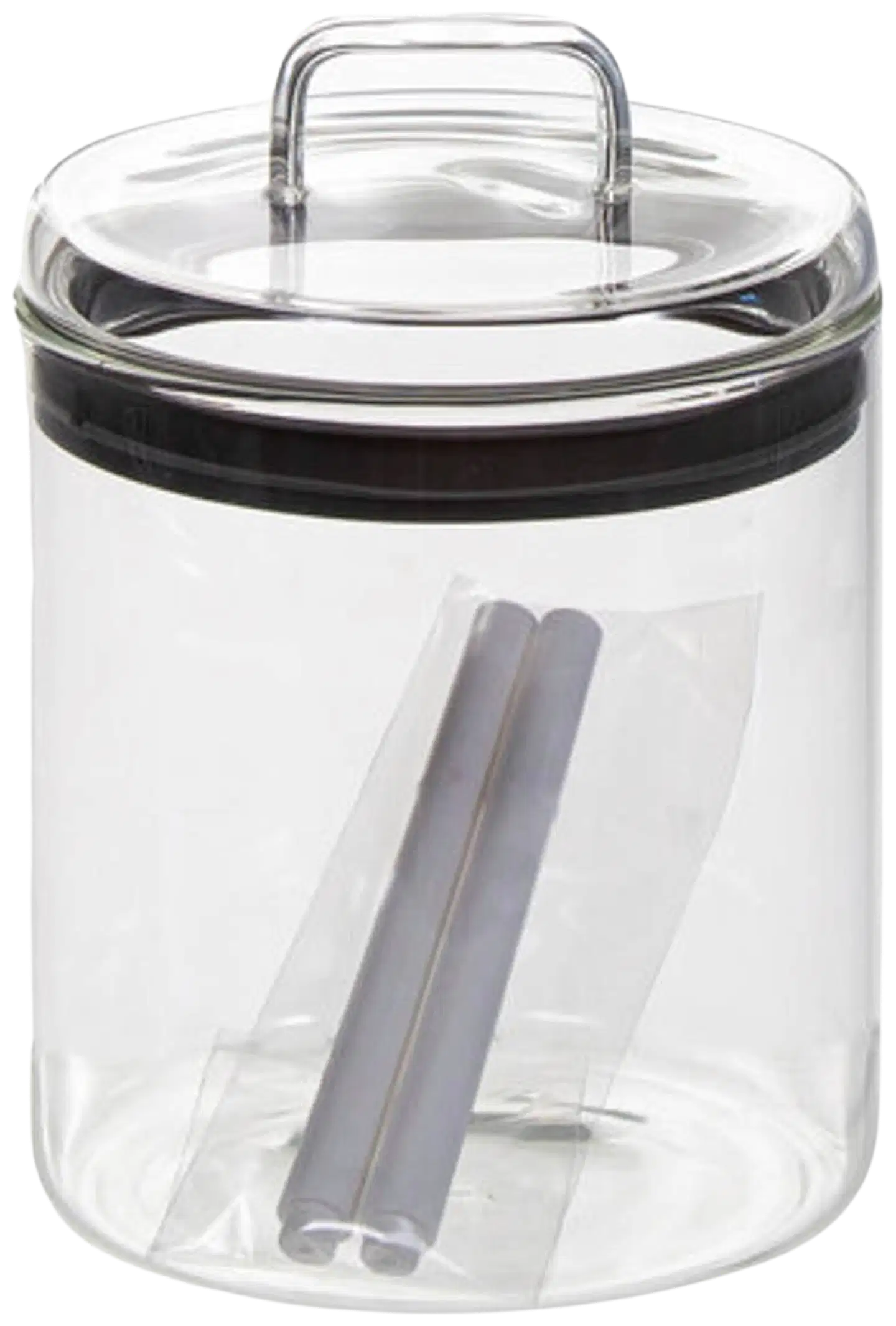 AmandaB Lasipurkki 850ml hopea/kirkas