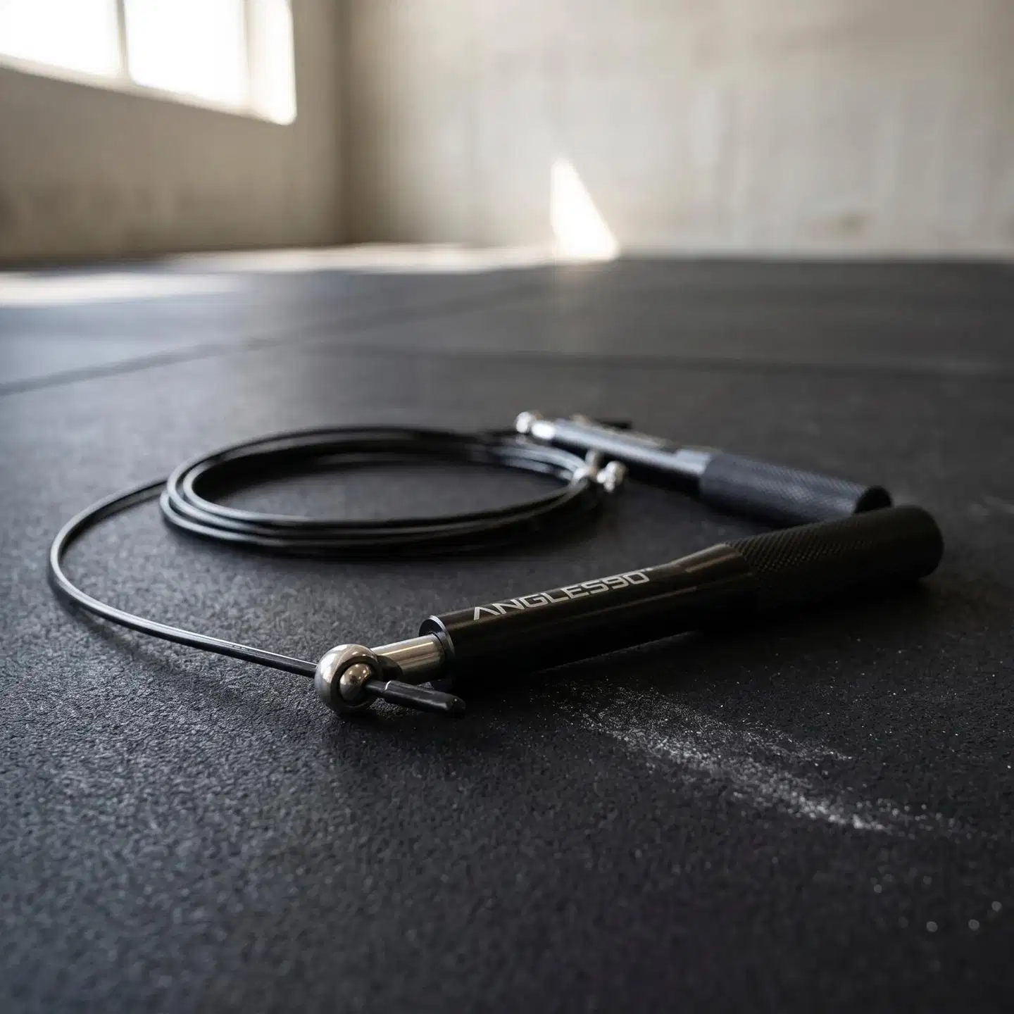 Angles90 A90 Jump Rope nopea hyppynaru, alumiinikahvat, 3 m, musta - 4
