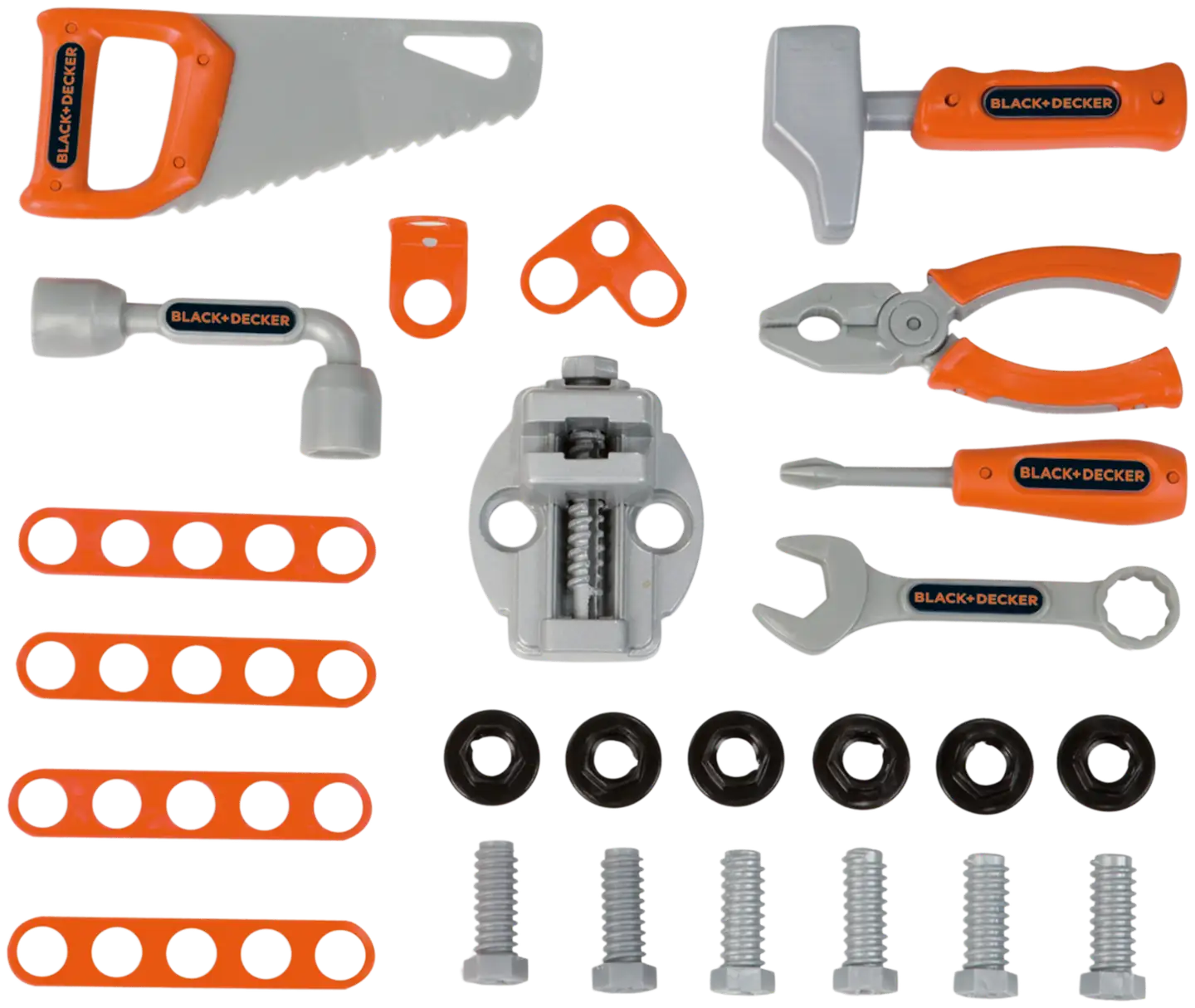 Smoby Black+Decker Bricolo Smart, koottava työkalupenkki leikkeihin - 3