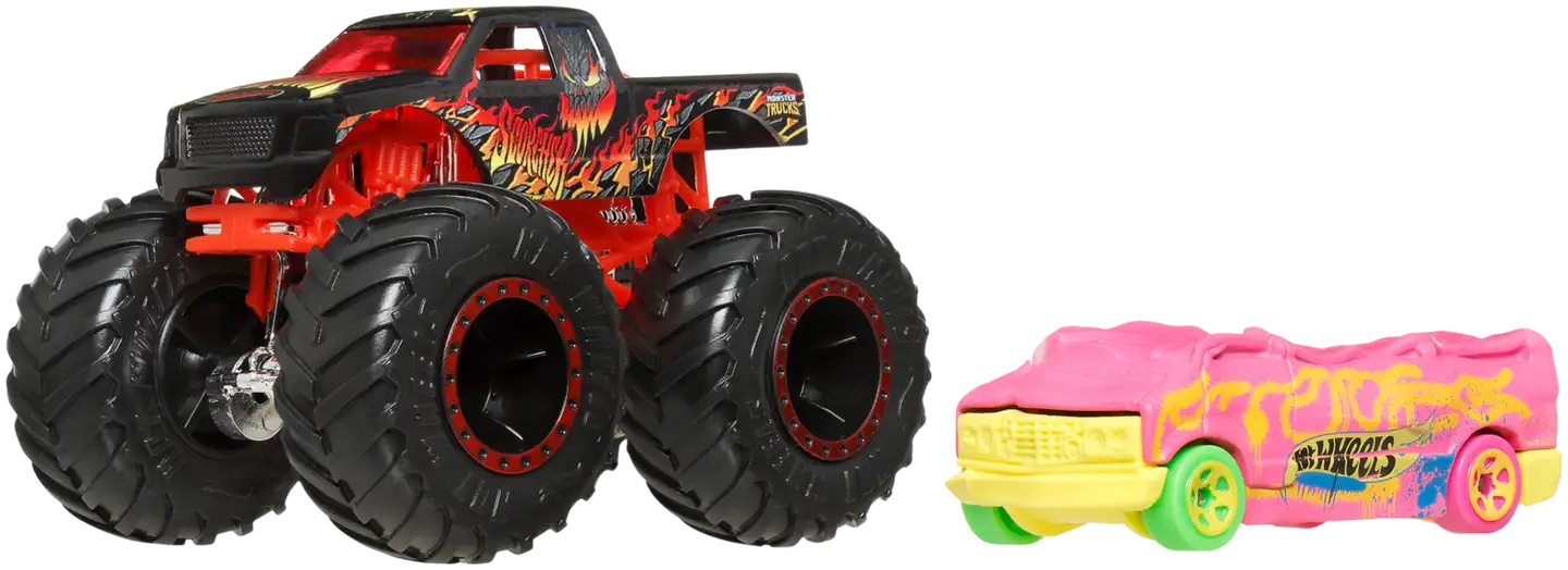 Hot Wheels monsteriauto + pikkuauto - 12