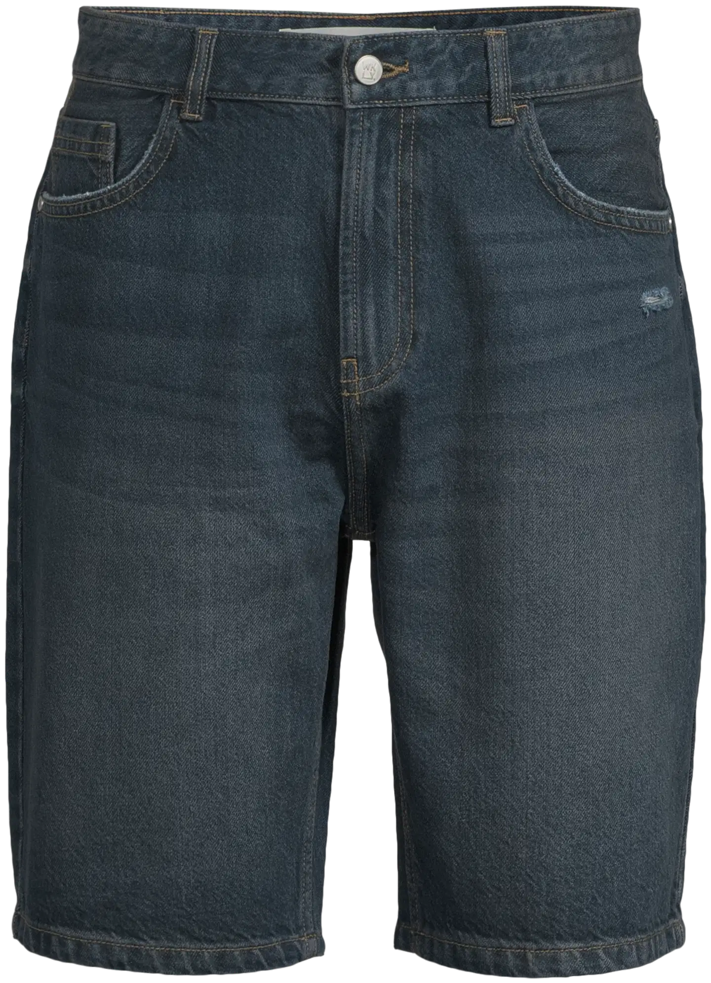 WKLY. miesten farkkushortsit 202W152606 - D.blue denim washed - 2