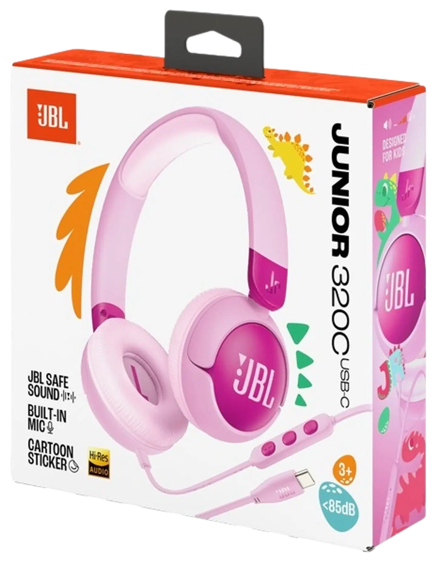 JBL lasten langalliset sankakuulokkeet Junior 320C, violetti - 8