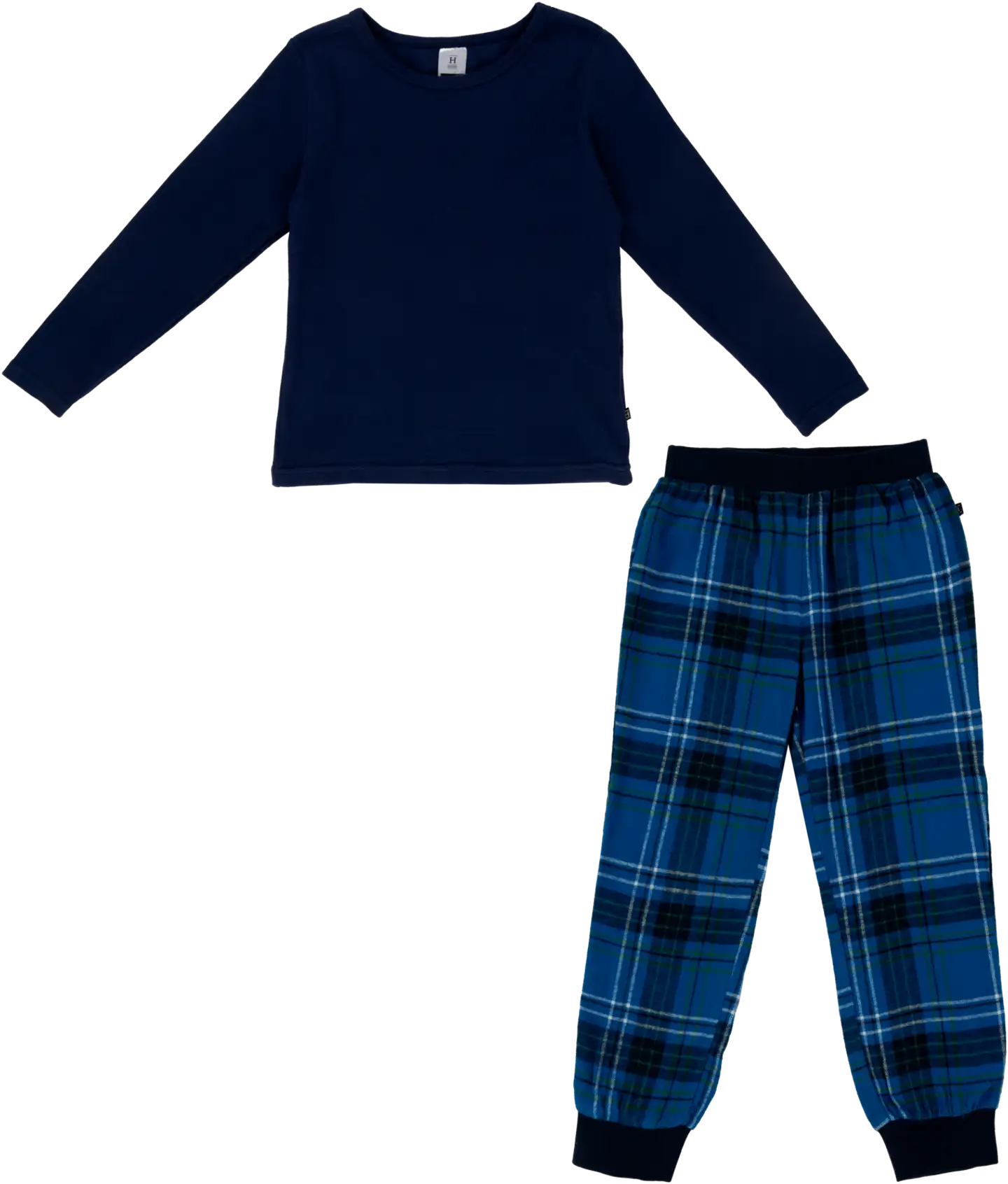 House lasten flanellipyjama 232H382406 - Dark blue - 1