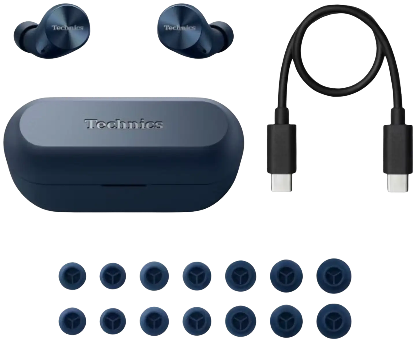 Technics langattomat vastamelunappikuulokkeet EAH-AZ60M2EA sininen - 5