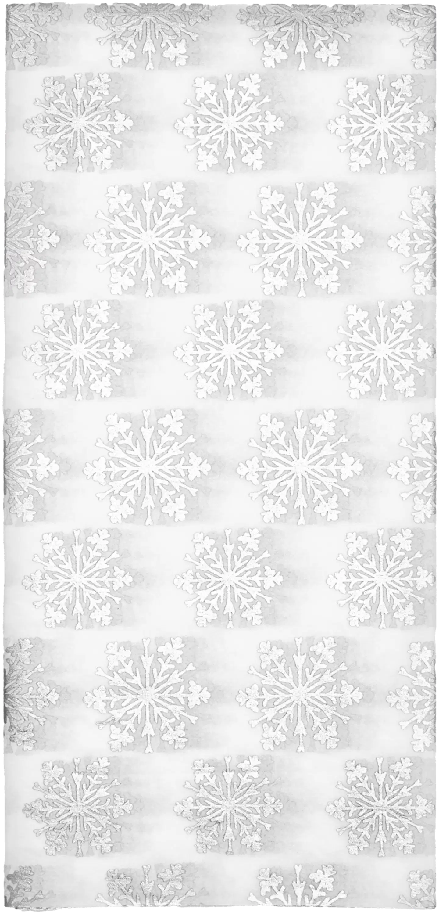 J.K. Primeco Silkkipaperi Lumihiutale hopea 5ark - 2