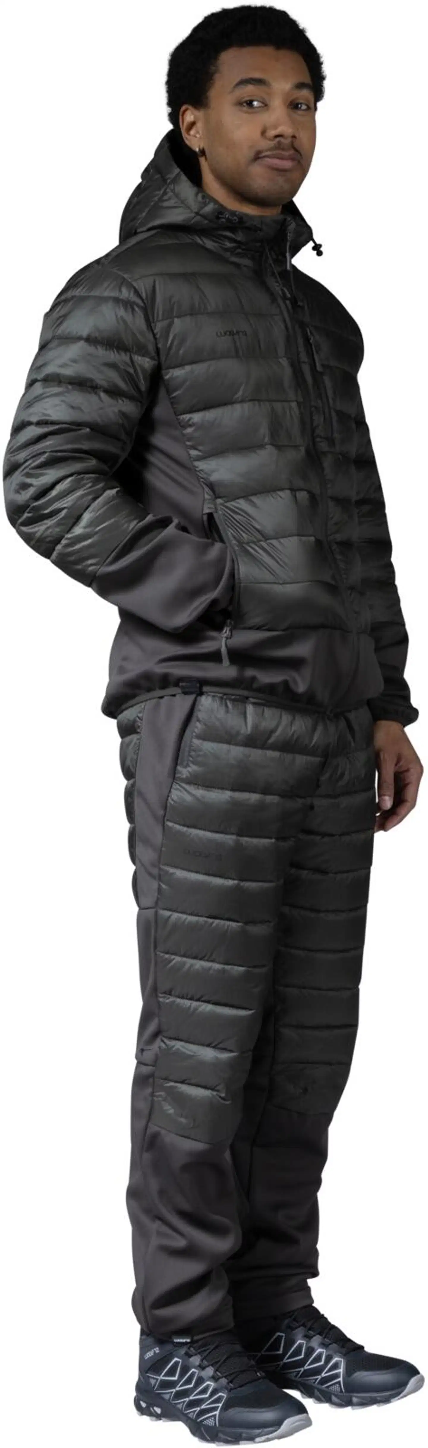Luode12 miesten retkeily- ja ulkoiluhousut 204L112653 - dark dull gray - 5
