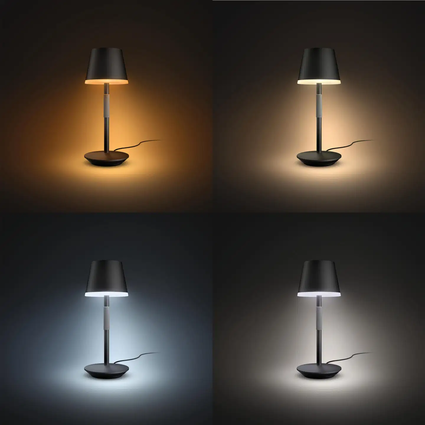 Philips Hue kannettava GO -pöytävalaisin 6W 2000-6500K 530LM musta - 8