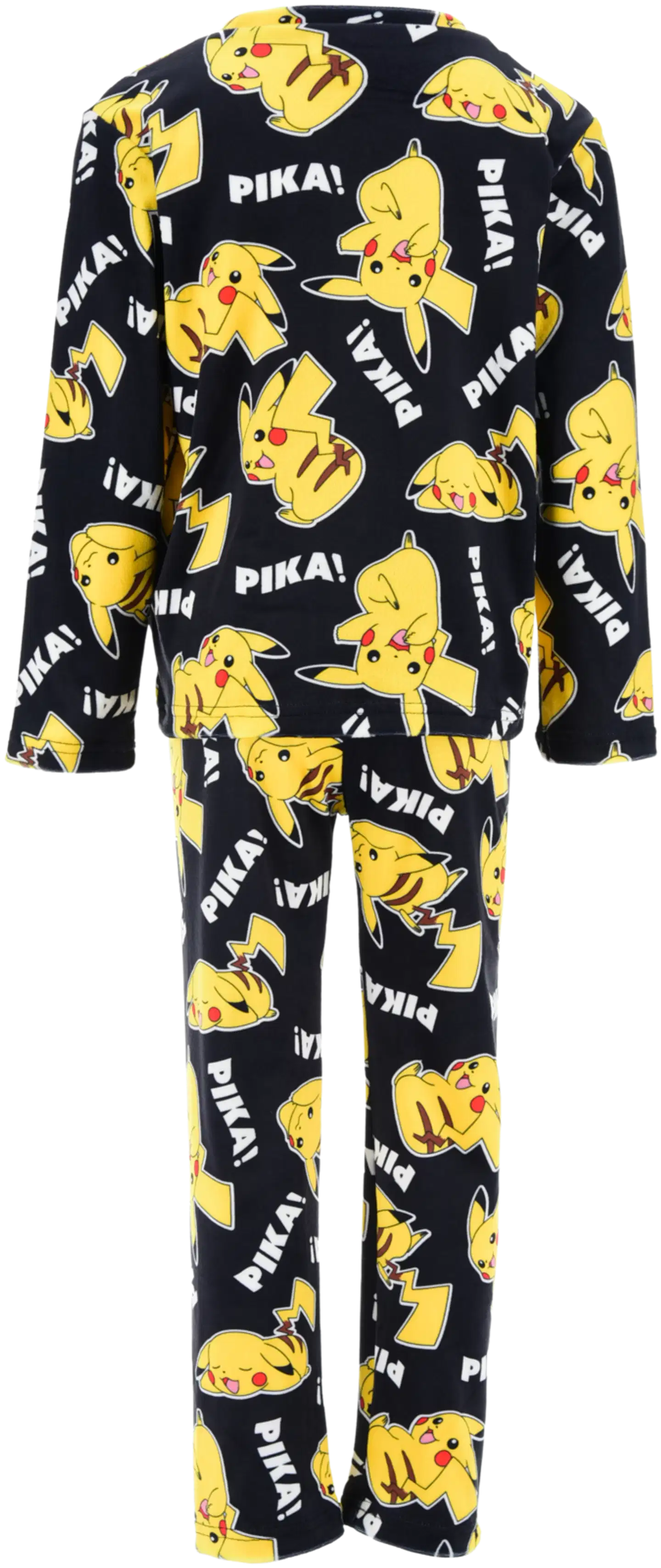Lasten Pokemon pyjama, hieno supersoft kangas - black - 2