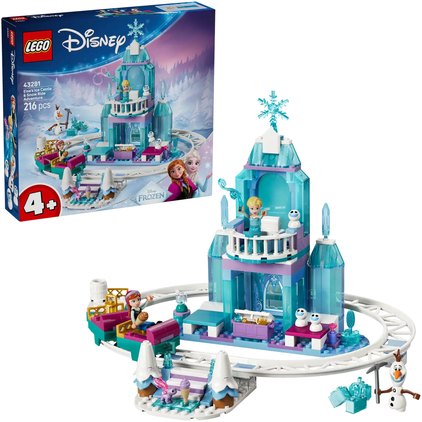 LEGO® Disney Princess 43281 Elsan jäälinna ja luminen rekiseikkailu - 1