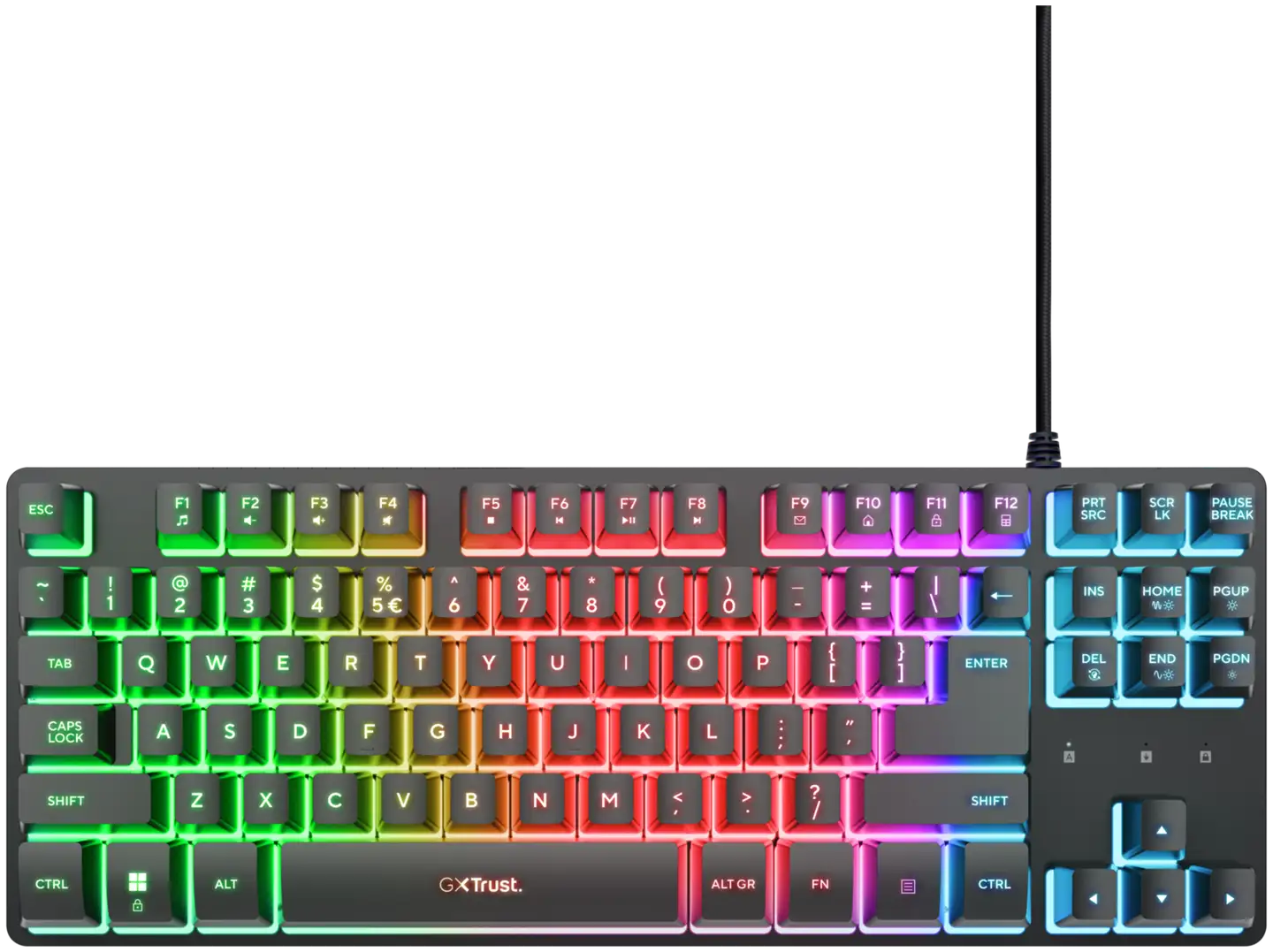 Trust Pelinäppäimistö GXT 833 Thado TKL musta - 2