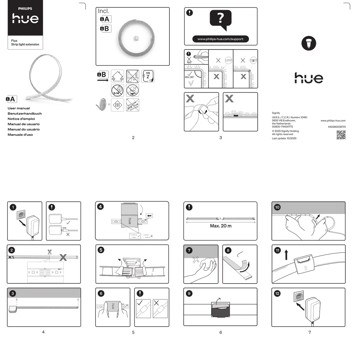 Philips Hue Flux valonauhan jatko-osa 5 m - 2