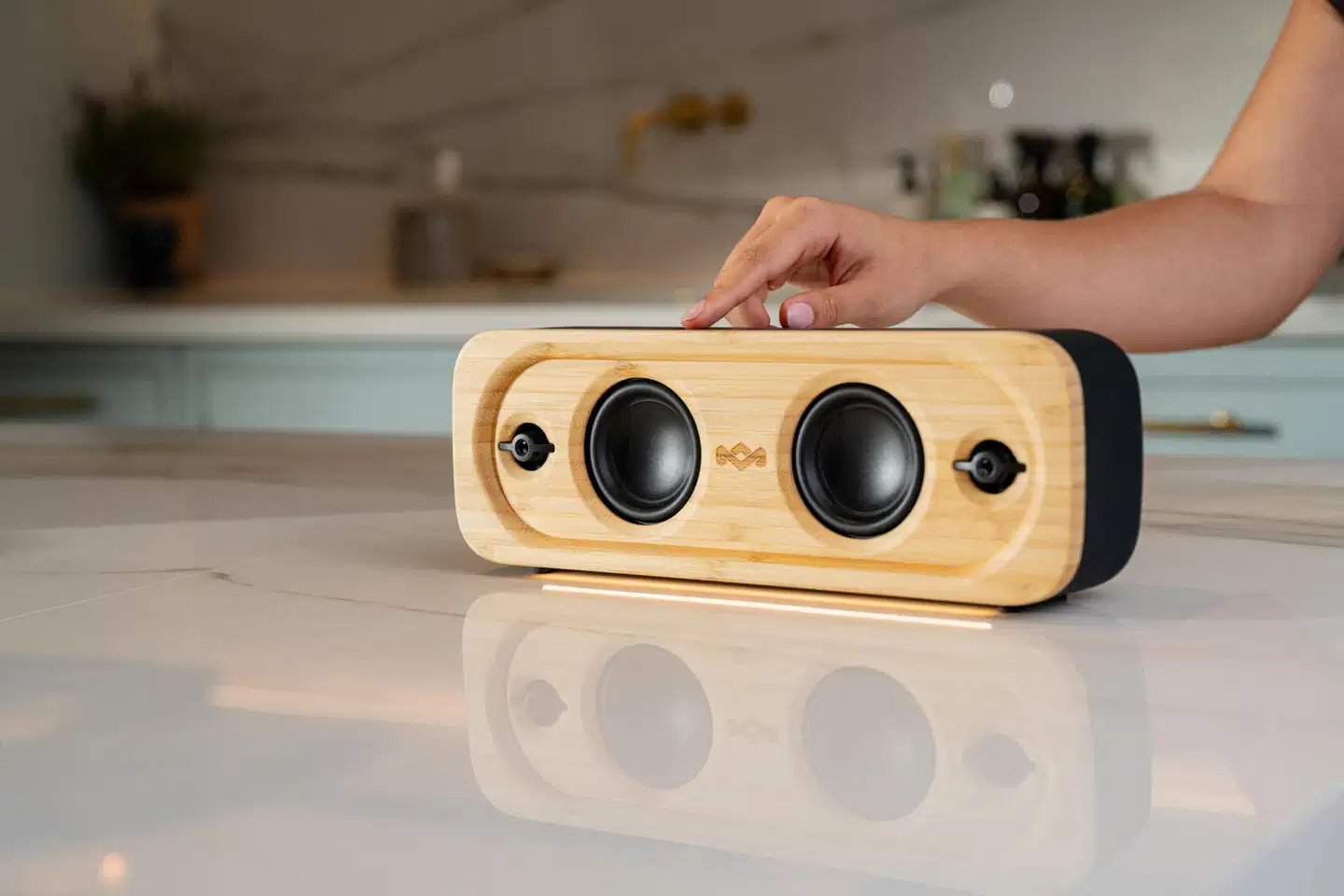 House of Marley Bluetooth kaiutin Get Together Go, musta/puu - 5