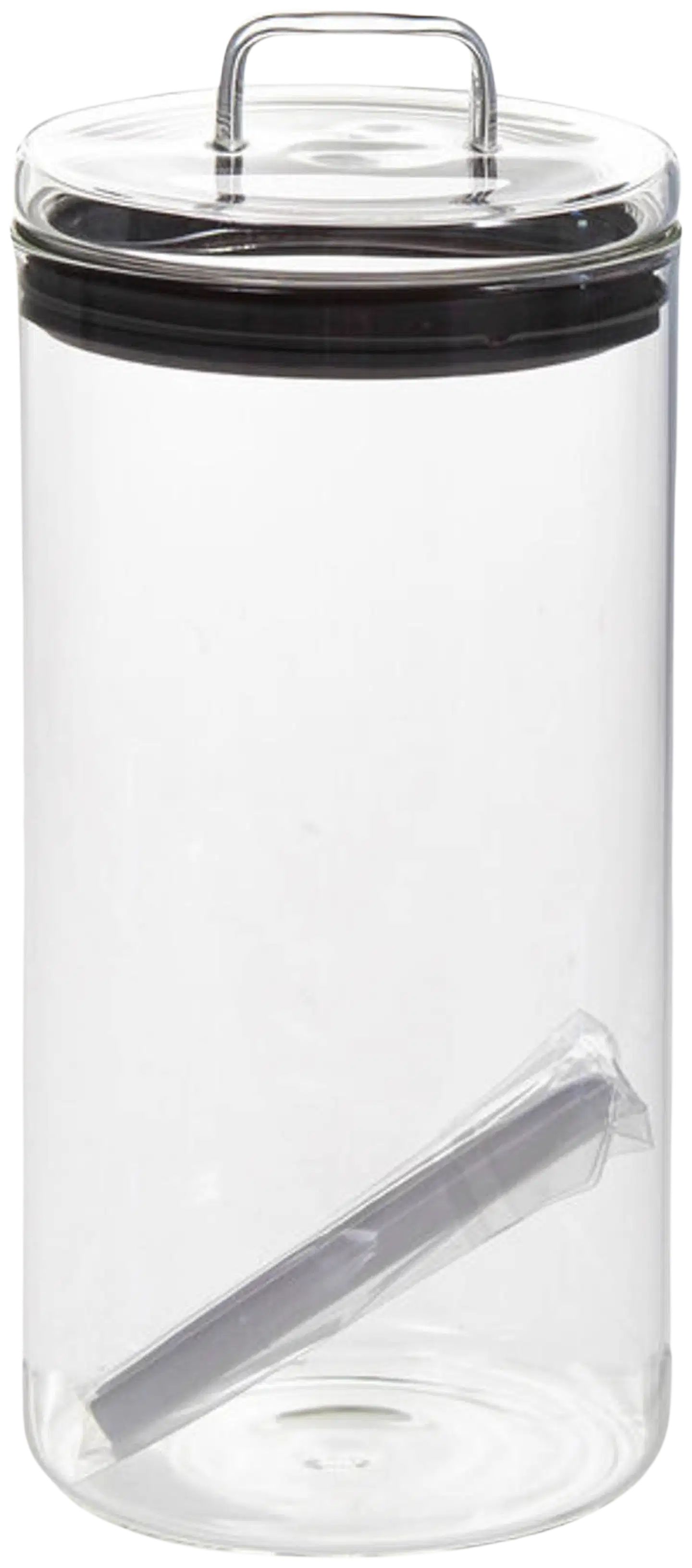 AmandaB Lasipurkki 1500ml hopea/kirkas