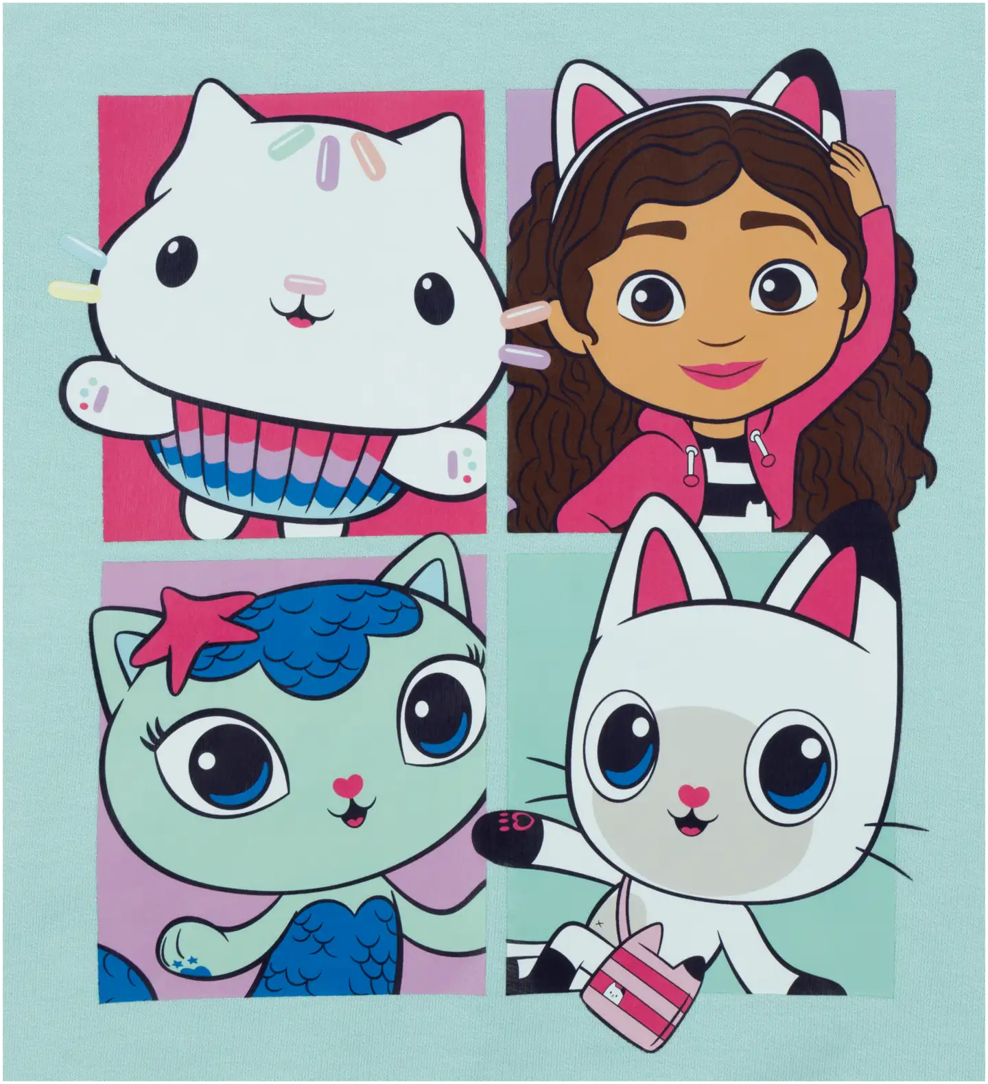 Gabby's Dollhouse lasten collegepaita GDQ70005B - Lt.green - 3