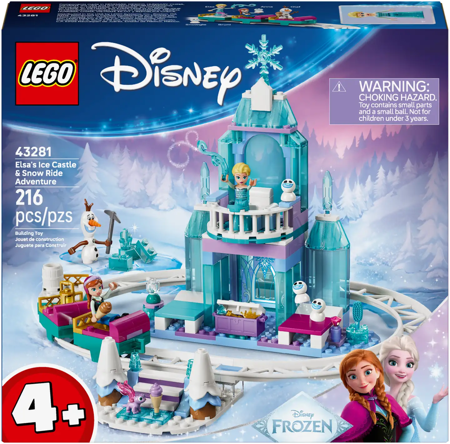 LEGO® Disney Princess 43281 Elsan jäälinna ja luminen rekiseikkailu - 5