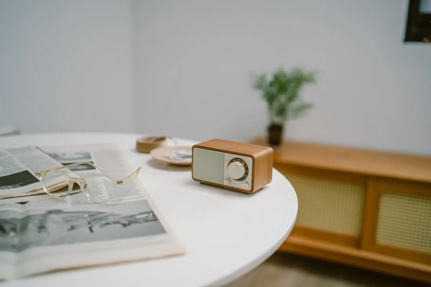 Sangean WR-7 Plus Bluetooth pöytäradio, kirsikka - 6