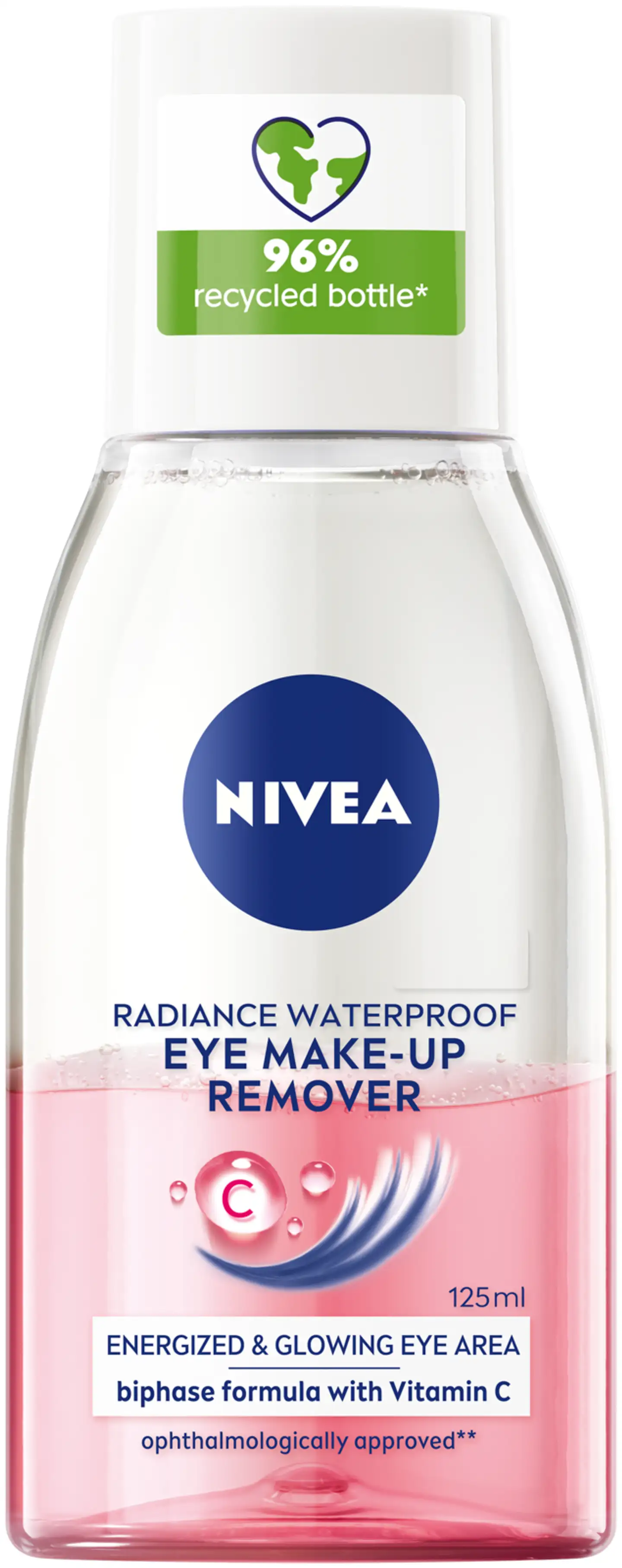 NIVEA 125ml Glow Eye Make-Up Remover -silmämeikinpoistosaine